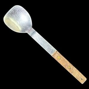 Vtg Vernco Ice Cream Spade Spoon Scoop Stainless w Wood Handle Japan Vernon Co